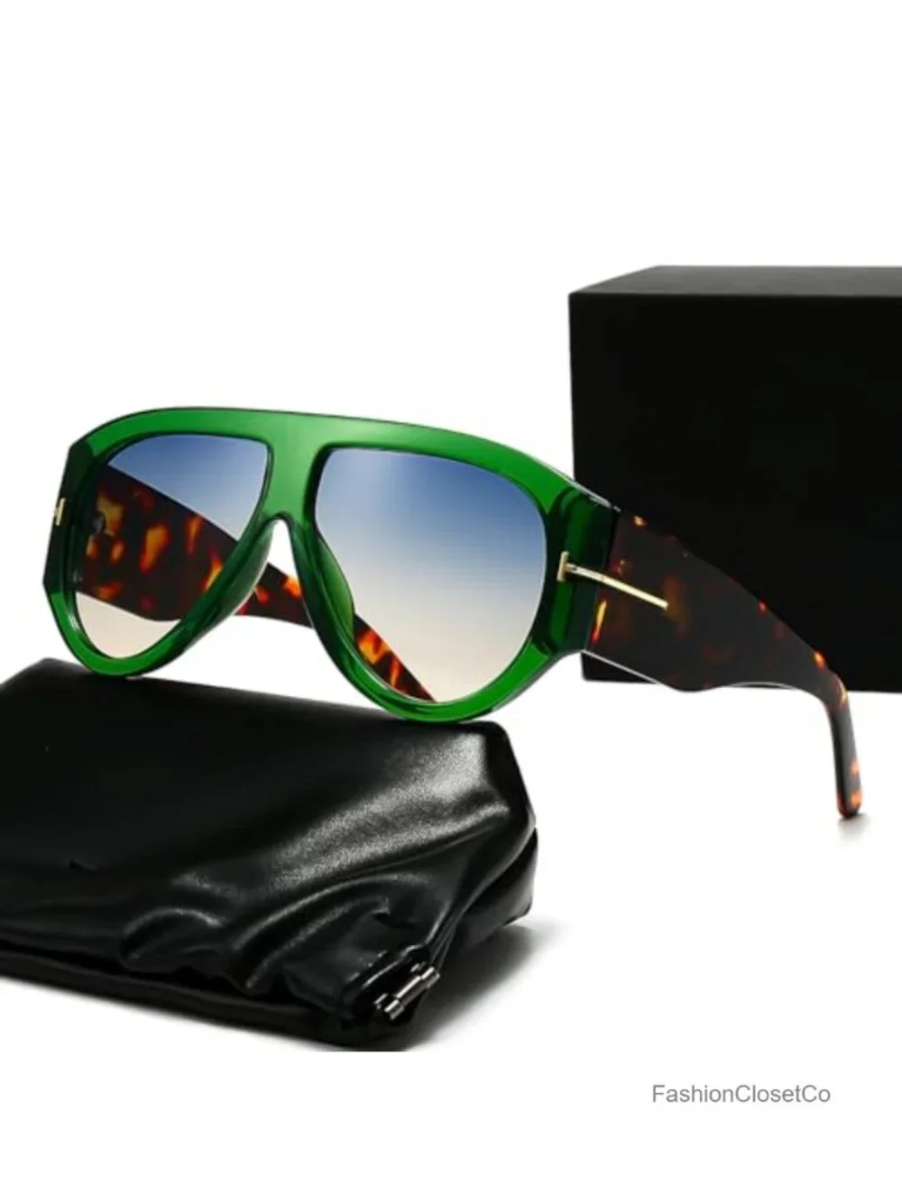 3 Pack Oversized Aviator Sunglasses UV400 Plastic Frame